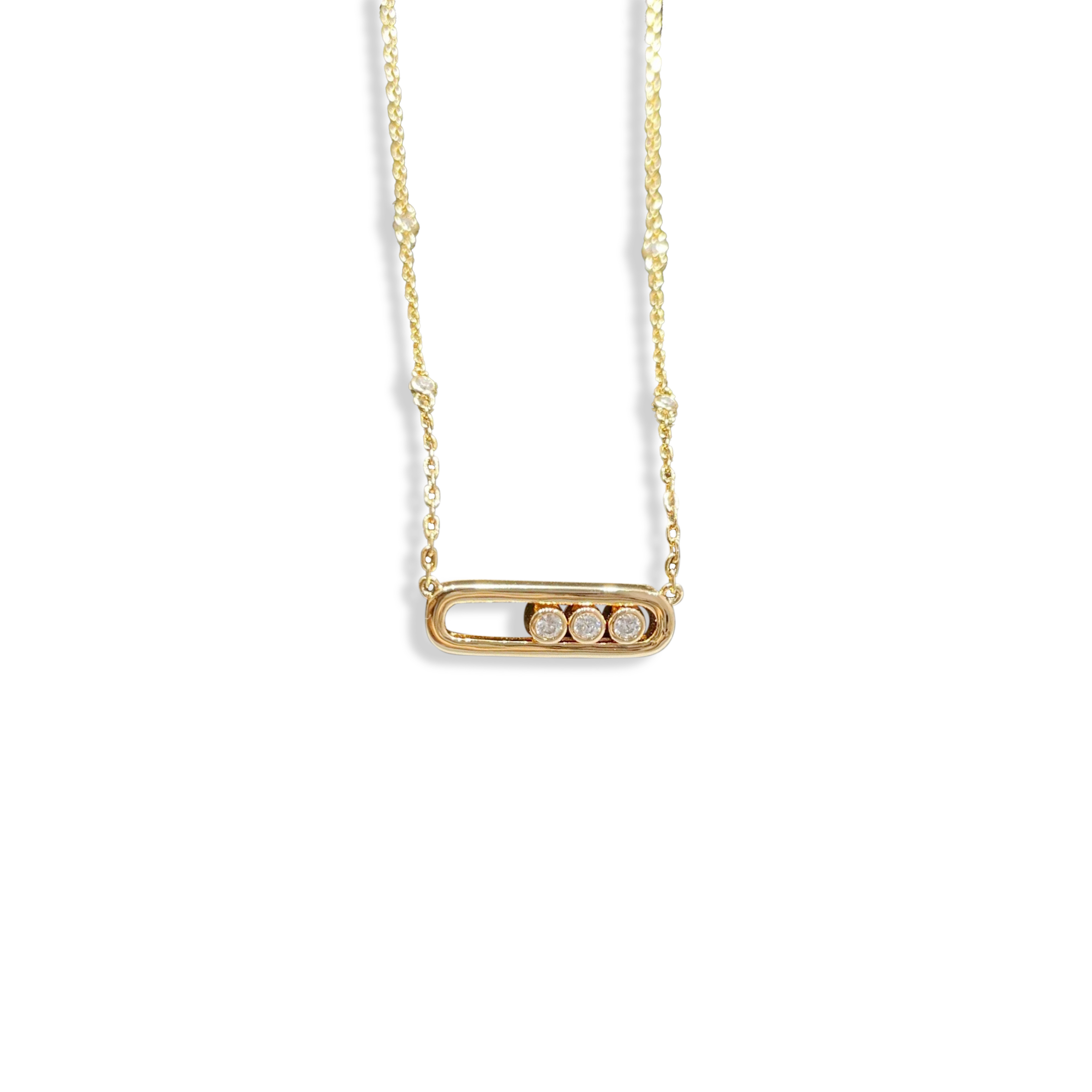 MESSIKA BABY MOVE DIAMOND GOLD NECKLACE 103997